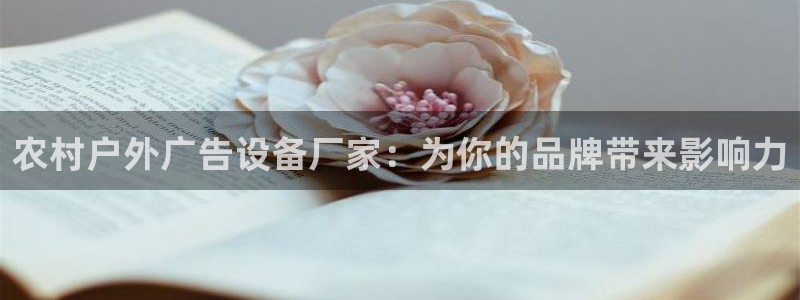 杏宇平台总代理电话：农村户外广告设备厂家：为你的品牌带来影响力