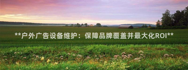 杏宇平台怎么样：**户外广告设备维护：保障品牌覆盖并最大化ROI**