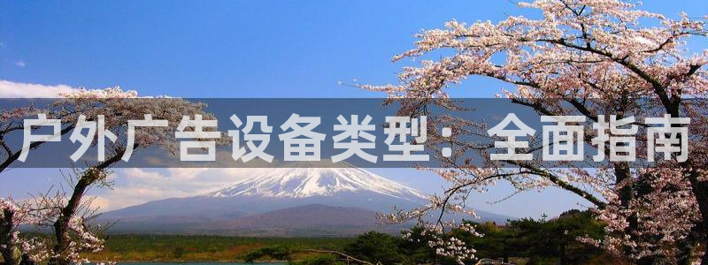 杏宇平台主管：户外广告设备类型：全面指南