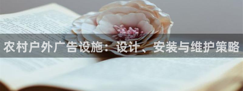 杏宇平台代理怎么赚钱快：农村户外广告设施：设计、安装与维护策略