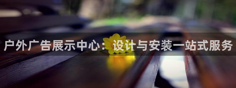 杏宇平台代理怎么赚钱：户外广告展示中心：