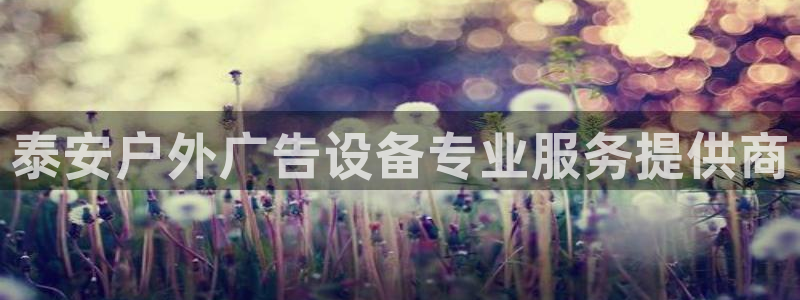 杏宇平台怎么样知乎：泰安户外广告设备专业
