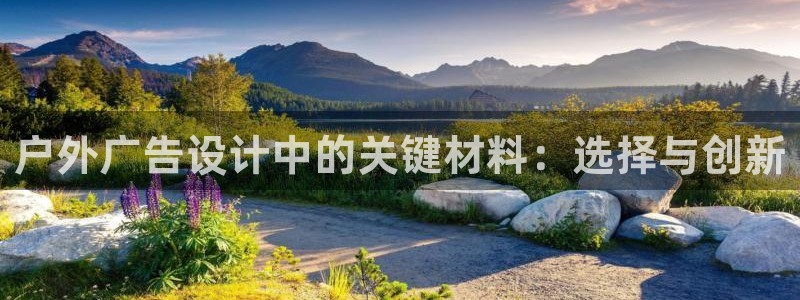 杏宇平台代理多少钱一次：户外广告设计中的关键材料：选择与创新