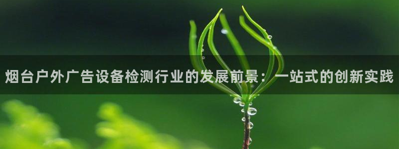 杏宇平台代理怎么样啊：烟台户外广告设备检测行业的发展前景：一站式的创新实践