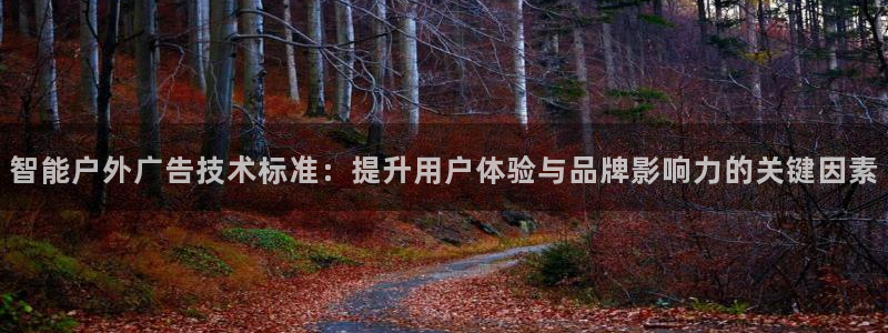 杏宇平台总代理是谁：智能户外广告技术标准：提升用户体验与品牌影响力的关键因素